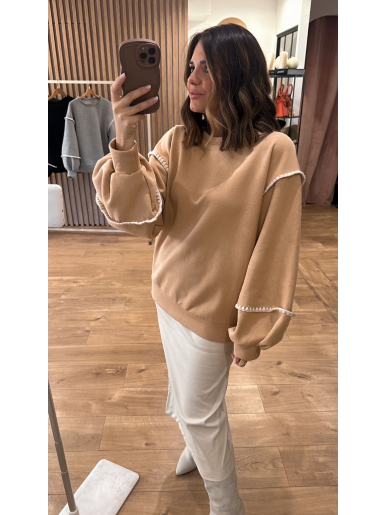 Sweat oversize Isabel beige