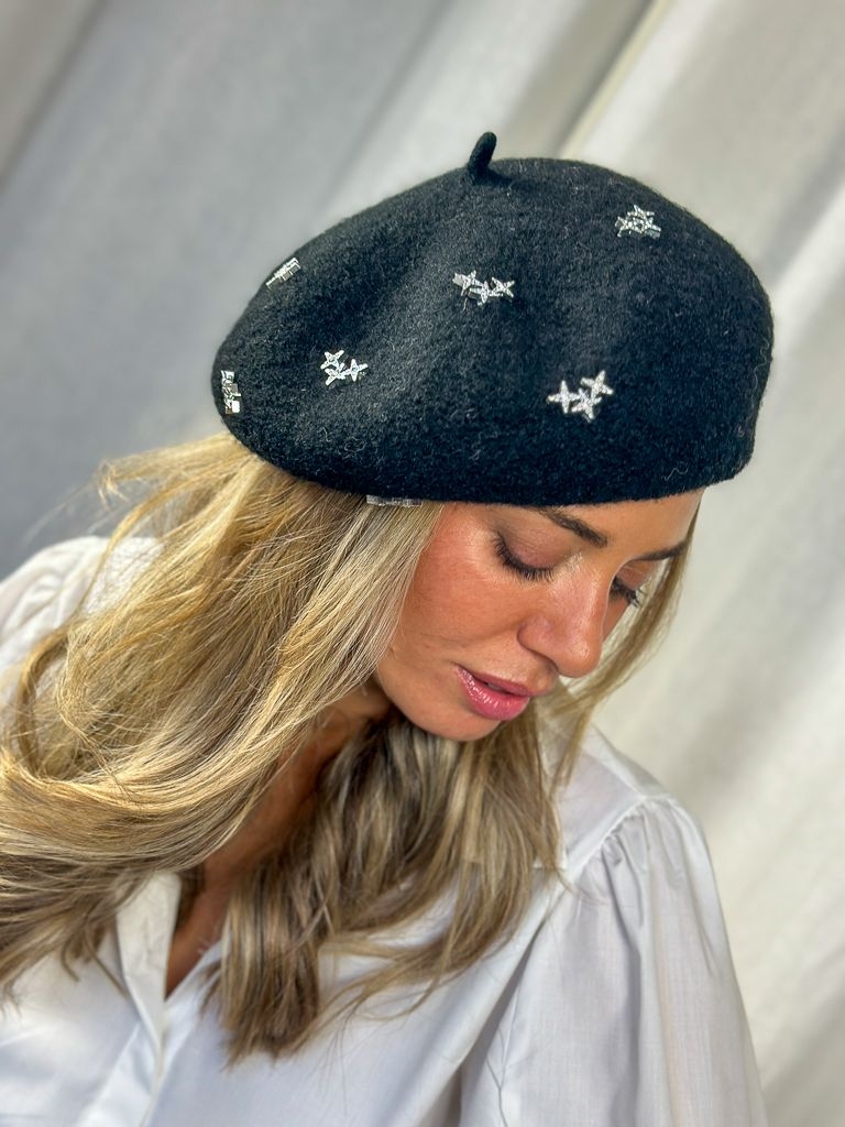 Beret Stella noir