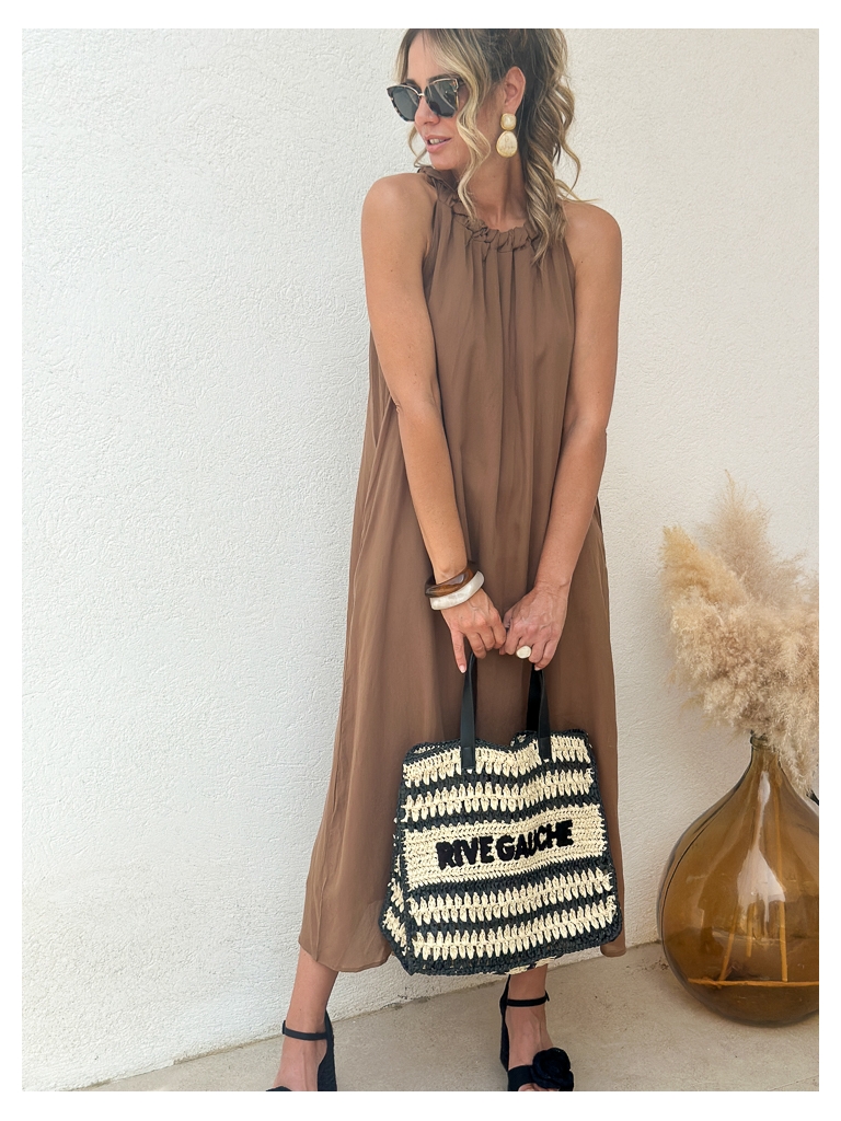 Robe camel Naomie précommande livraison prévue entre le  02/07 et le 5/07