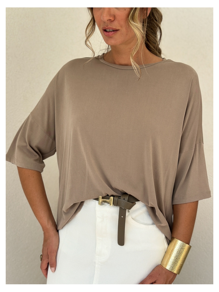 Tee shirt Noa taupe precommande