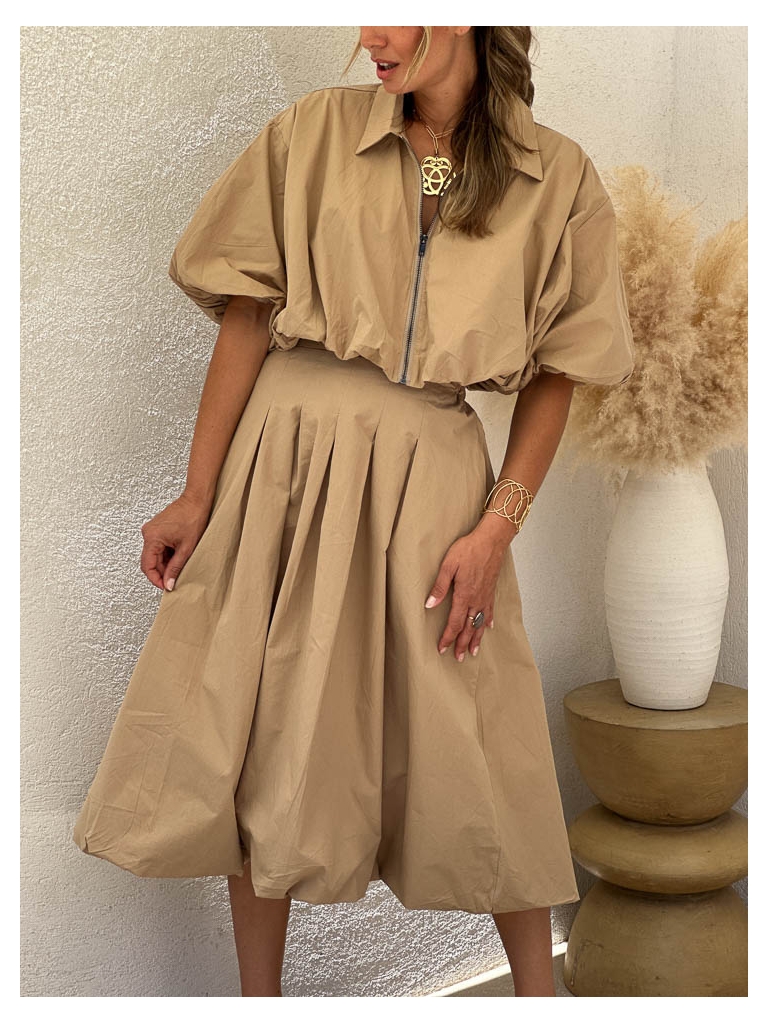Jupe Karla taupe