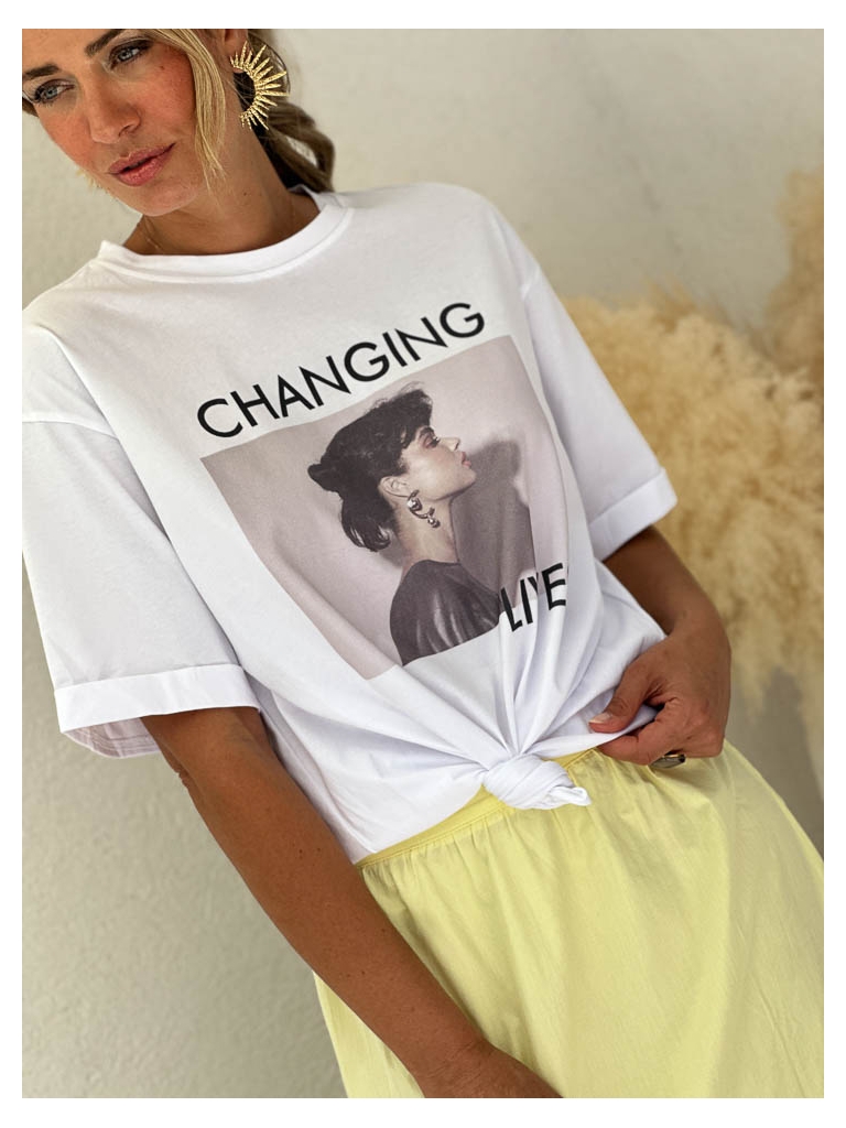 Tee Shirt Liv blanc