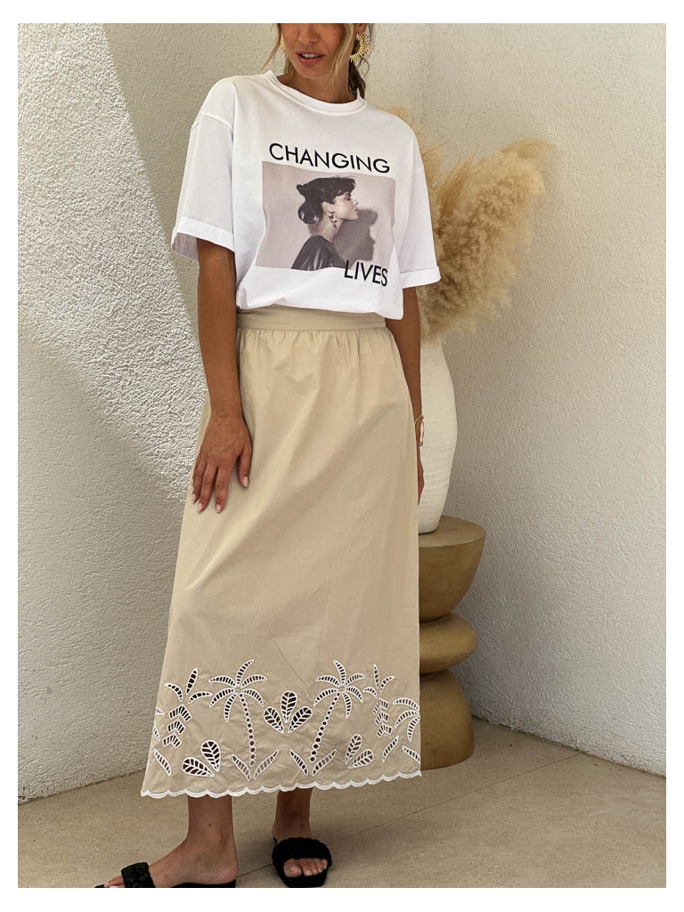 Jupe Roxanne beige