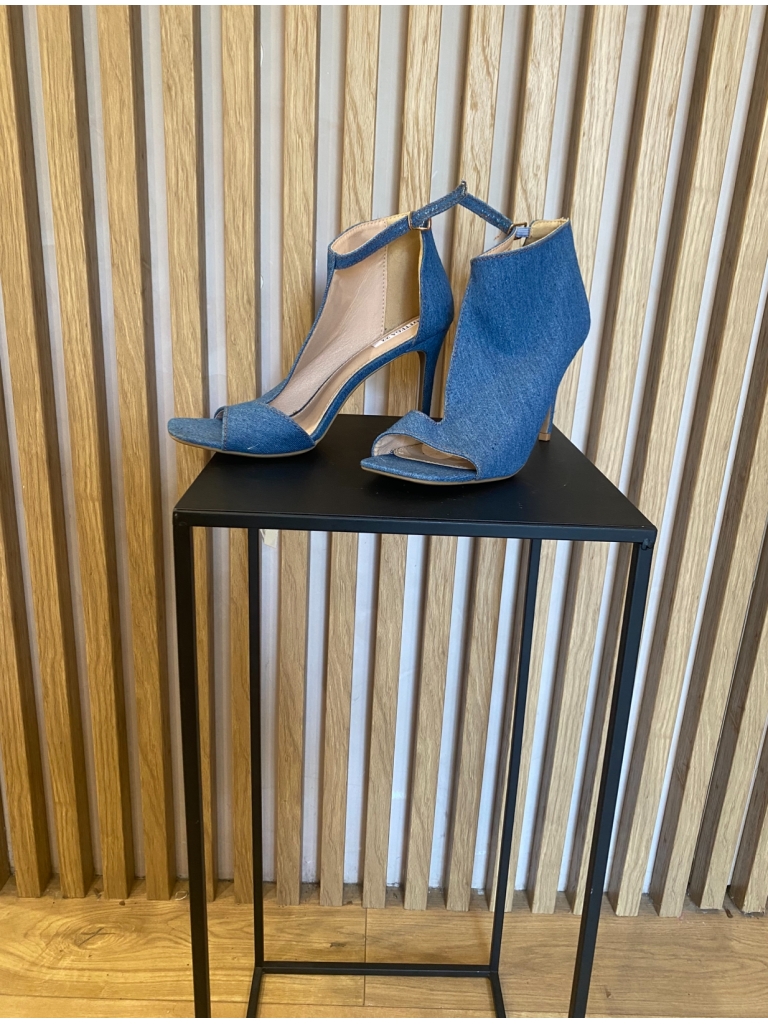 Nu pieds Bottega bleu