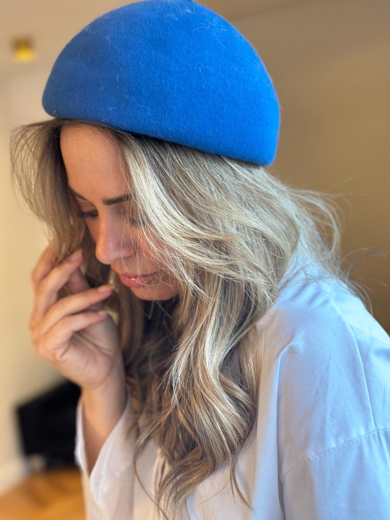 Chapeau Nadia bleu