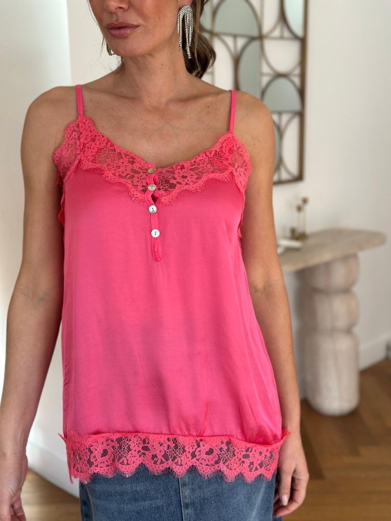 Top Voltaire fushia