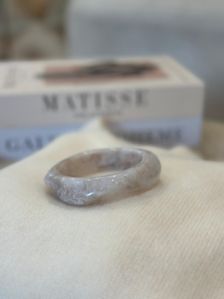 Bracelet Ibiza blanc marbré